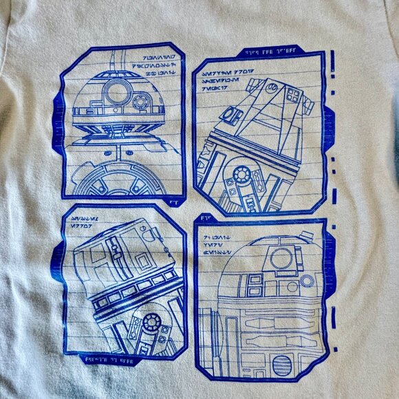 STAR WARS Galaxy's Edge Droid Depot T-Shirt Kids S 5-6 Disney Parks Tee Top Boy - Picture 3 of 6